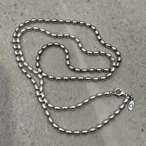 Pandora Silver 925 Rice Bead Chain Necklace 23"
